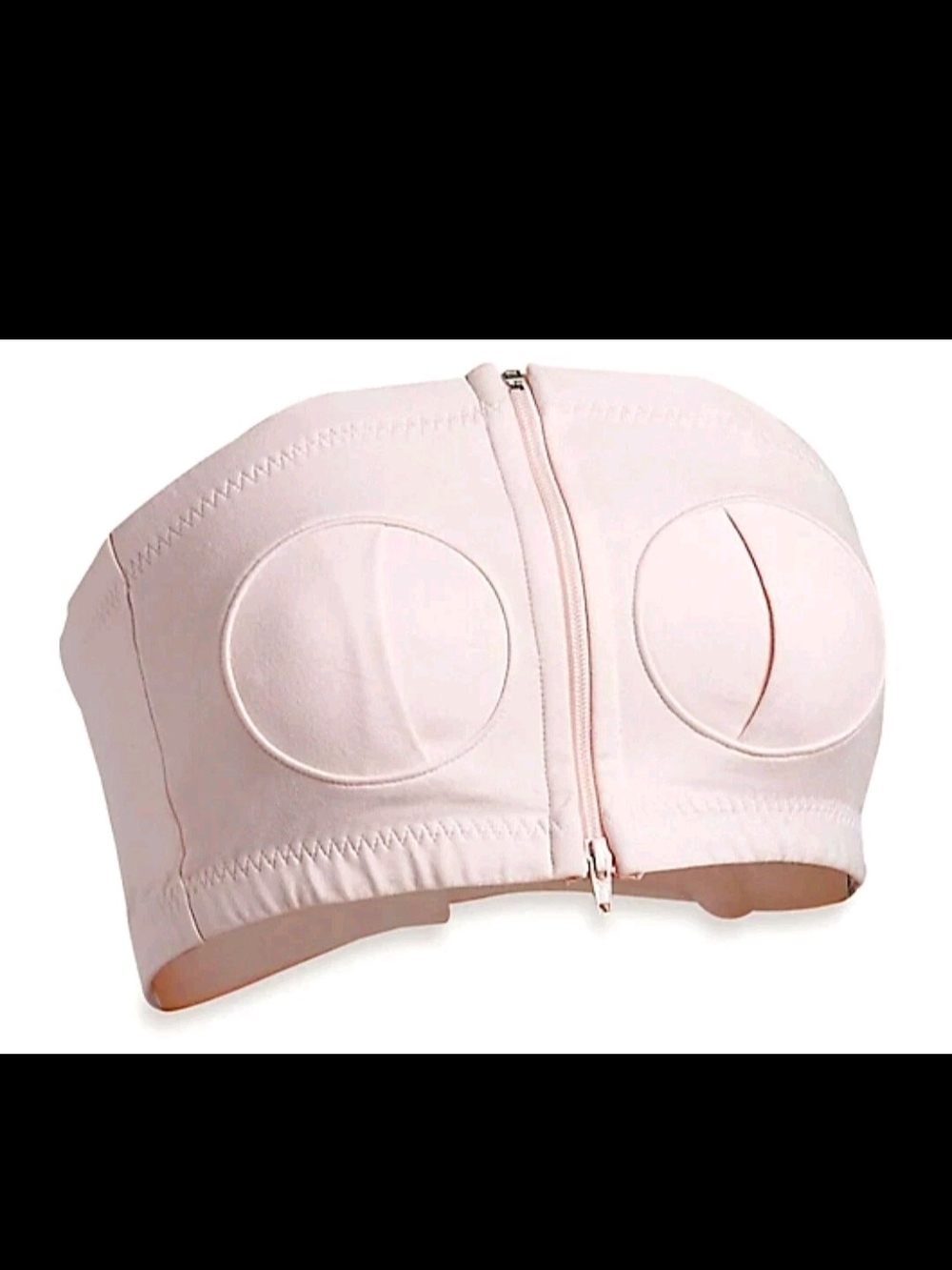 Lansinoh Simple Wishes Strapless Front-Zip Bandeau - Light Pink XS-L